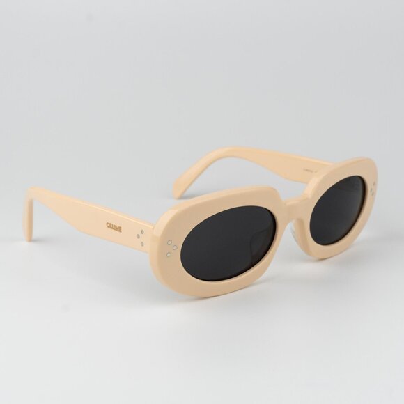 Celine 3 DOTS Women Sunglasses Ivory Grey Geometric CL40276U 25A BRAND NEW - Picture 5 of 10